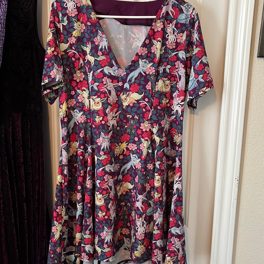Blackmilk Pokémon Eevee eeveelutions floral dress